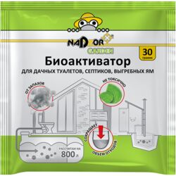 Биоактиватор для дачных туалетов и септиков 30гр BIOWC3 (Nadzor)
