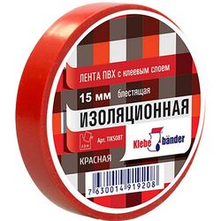 Изолента ПВХ Красная 15*10 Klebebander (Nadzor)