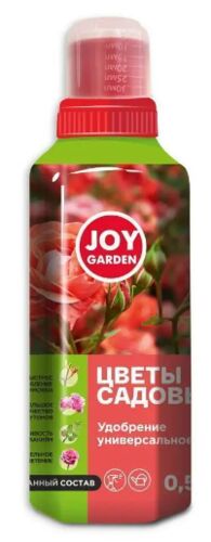 Удобрение универсальное "Цветы садовые" JOY GARDEN 0,5 л