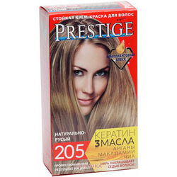 Краска д/волос : Vip`s Prestige 205-натурально-русый +бальзам Престиж