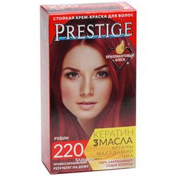 Краска д/волос : Vip`s Prestige 220-рубин +бальзам Престиж