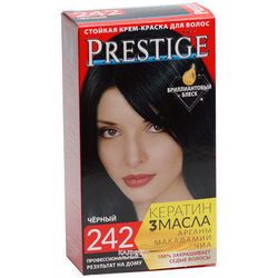 Краска д/волос : Vip`s Prestige 242-черный +бальзам Престиж