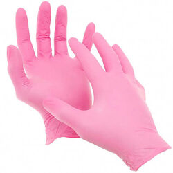 Перчатки хозяйственные виниловые, ТР ТС, L, розовый, 2 шт V7603PI (Nadzor)