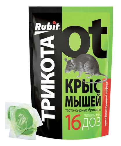 Рубит ТриКота 16 доз 150гр (тесто-сыр) (зелен) (50)