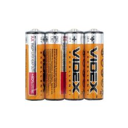 Батарейка Videx оранжевая АА (С) (4шт)