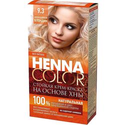 Краска д/волос : HENNA COLOR 9.3 жем. блондин